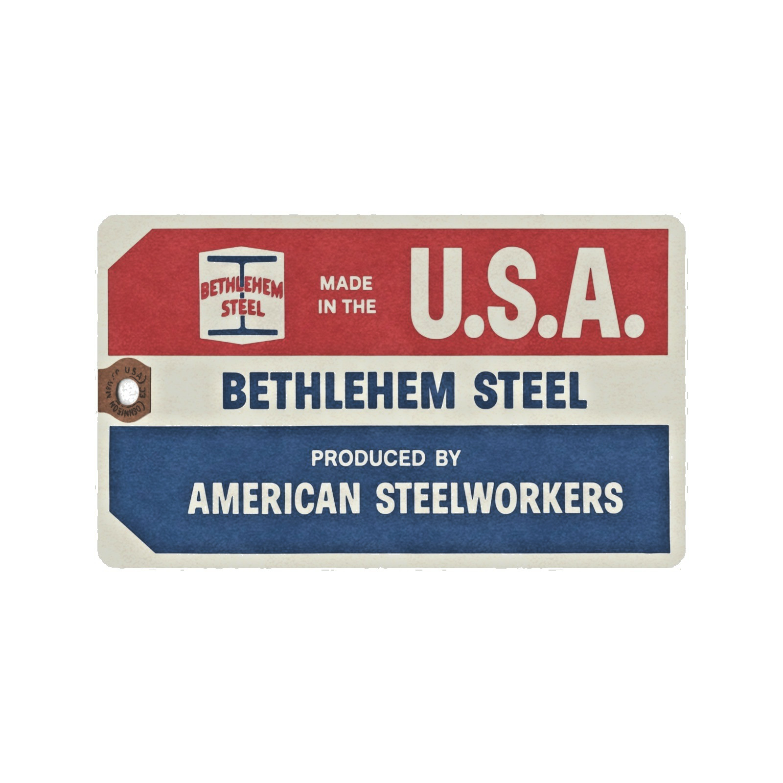 Bethlehem Steel Vintage Doormat Rug In / Out Decor