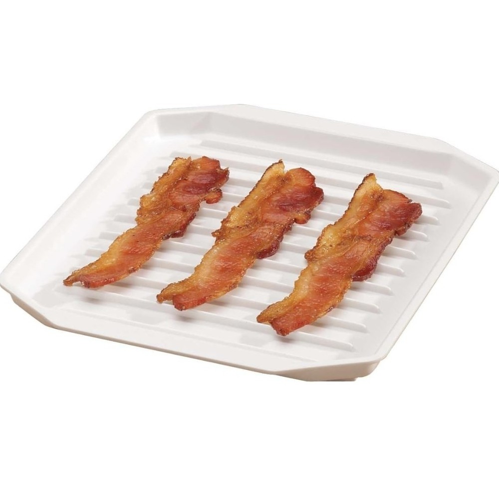 Compact Microwave Bacon Rack