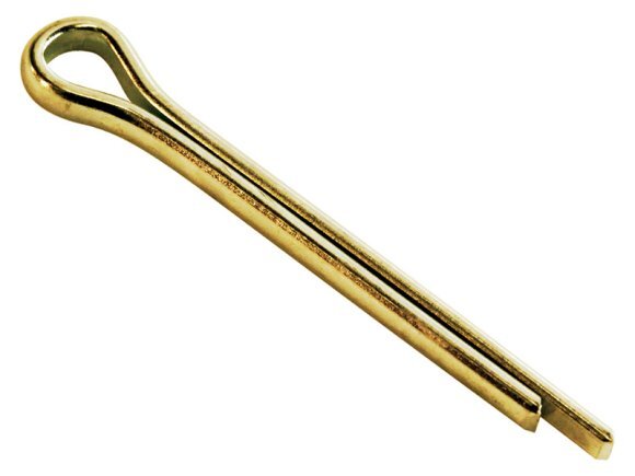 Cotter Pin 5/32 x 2 Brass Plain (75 Pieces)
