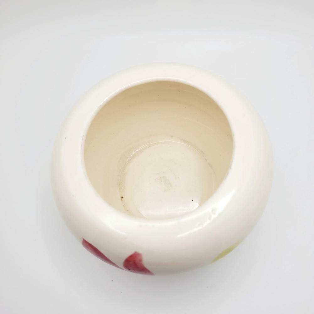 Vintage Handpainted Sugar Bowl Planter Floral