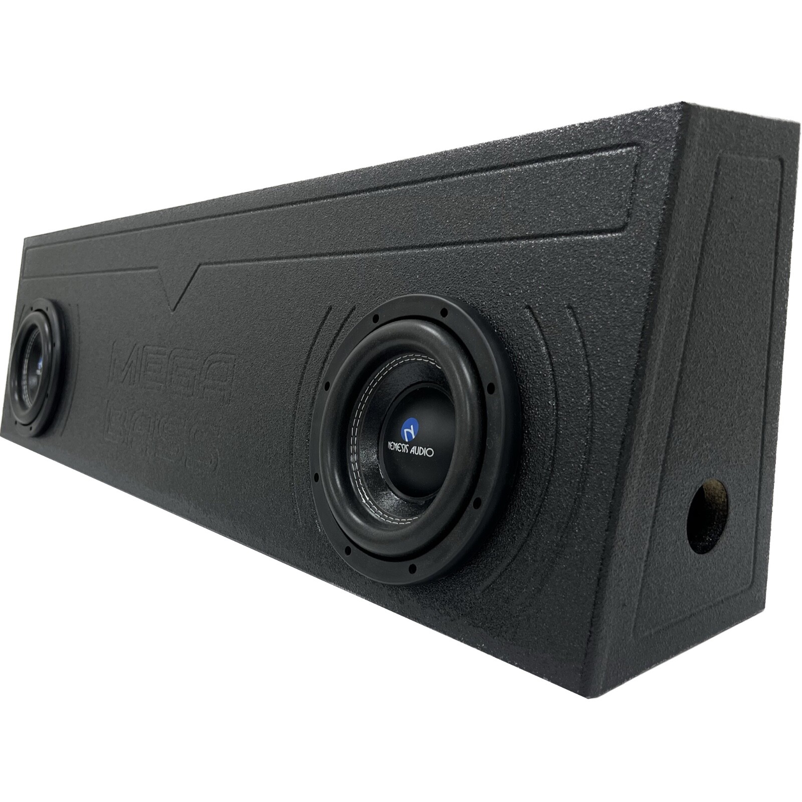 Universal Single Cab Truck Subwoofer Enclosure Box Dual 12 Ported Ford Chevy GMC