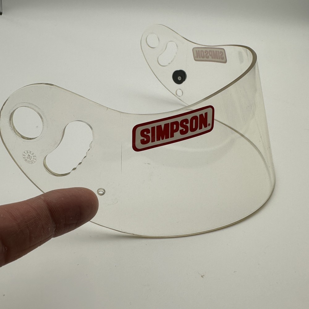 Simpson Racing StingRay Helmet Shield Clear Pre Owned
