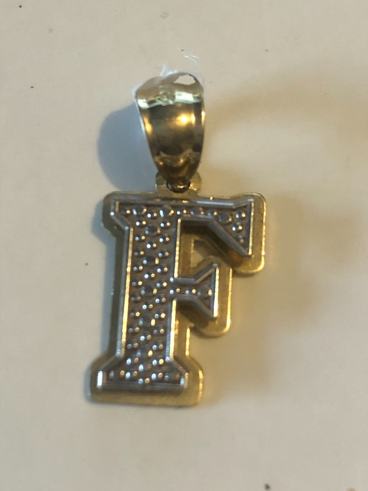 10kt gold inital charms,double plate