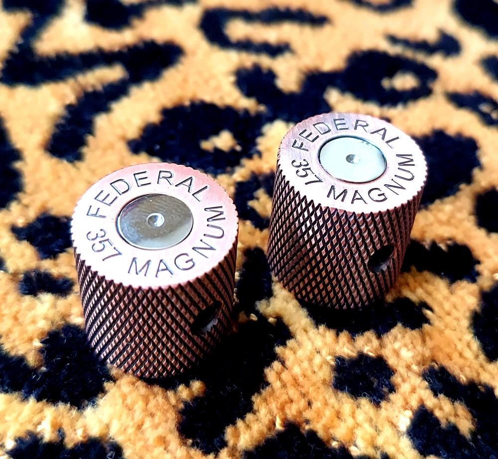 telecaster tele control knobs (2) bullet shell bronze volume treble * 6mm