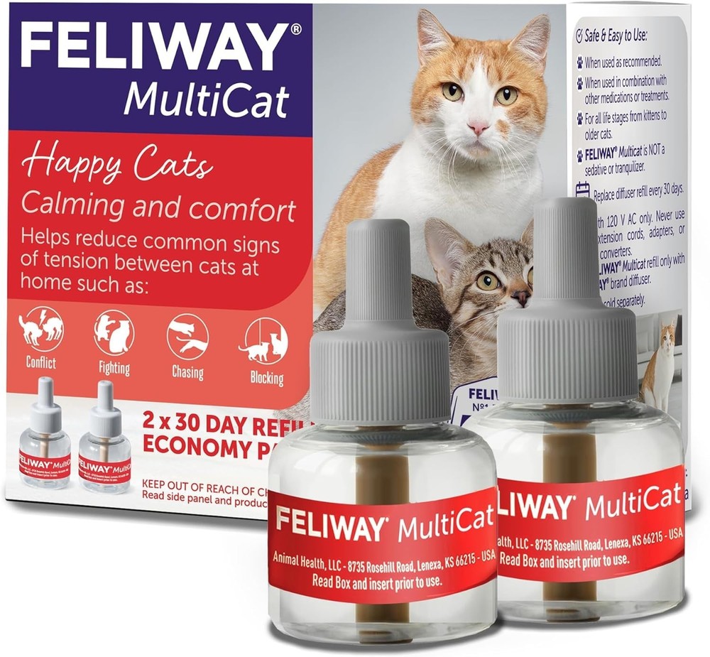 48ml x 2 Multicat Diffuser Refills - Create Peaceful Cat Environments
