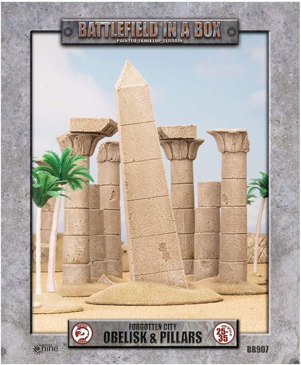 Gale Force Nine: Battlefield in a Box: Forgotten City: Obelisk and Pillars