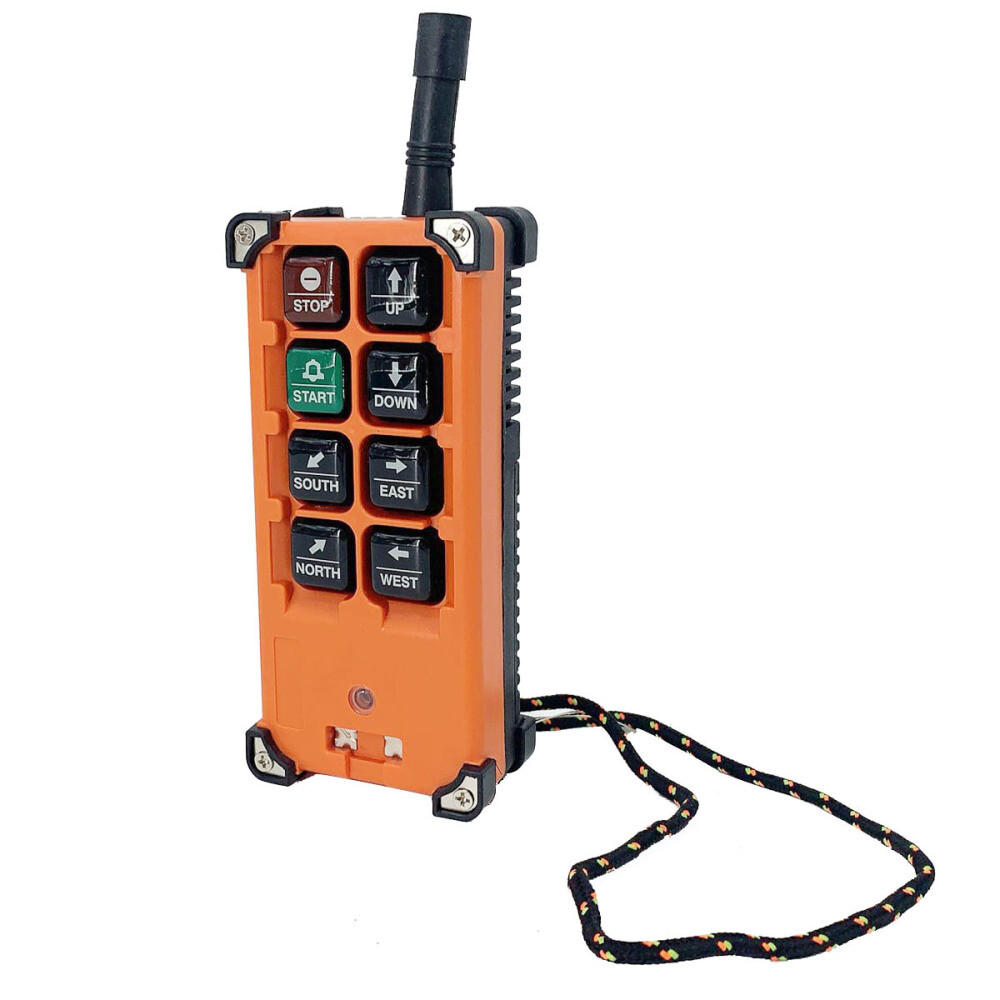 8 Keys Wireless Crane Remote Control Transmitter & Receiver for Industrial