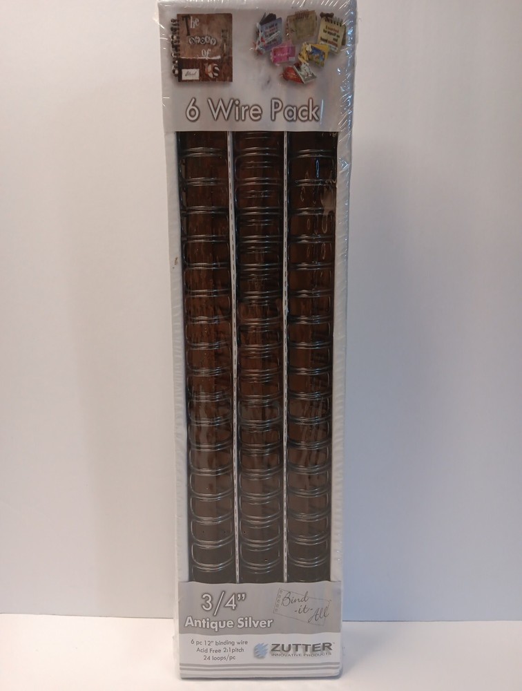 Zutter 3/4" X 12" Antique Silver Bind-It-All Metal Binding Wire