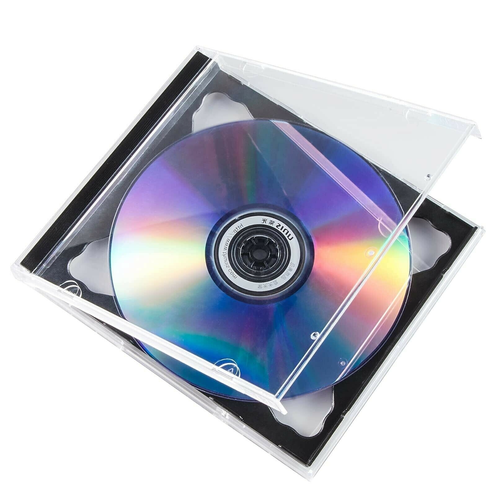 10 Pack Maxtek 10.4 mm Standard Double 2 Discs Capacity CD Jewel Case Black Tray