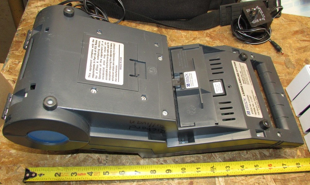 LOT Brady LS2000 Labeling System ID PRO Plus Wire Marker Printer Portable,Labels