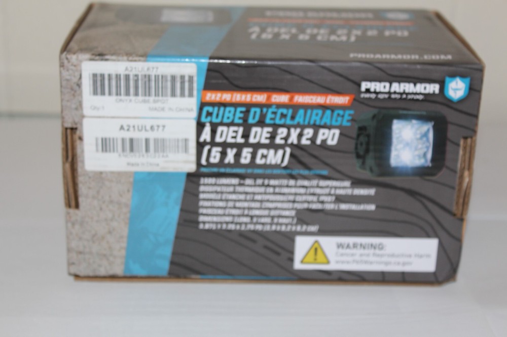 NEW Pro Armor 2" x 2" Cube LED Spot Light Item # 2889794