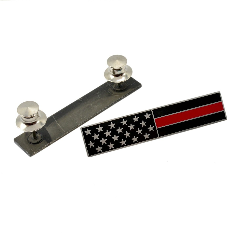 Thin Red Line Subdued Flag Commendation Citation Bar Pin Firefighter Fireman
