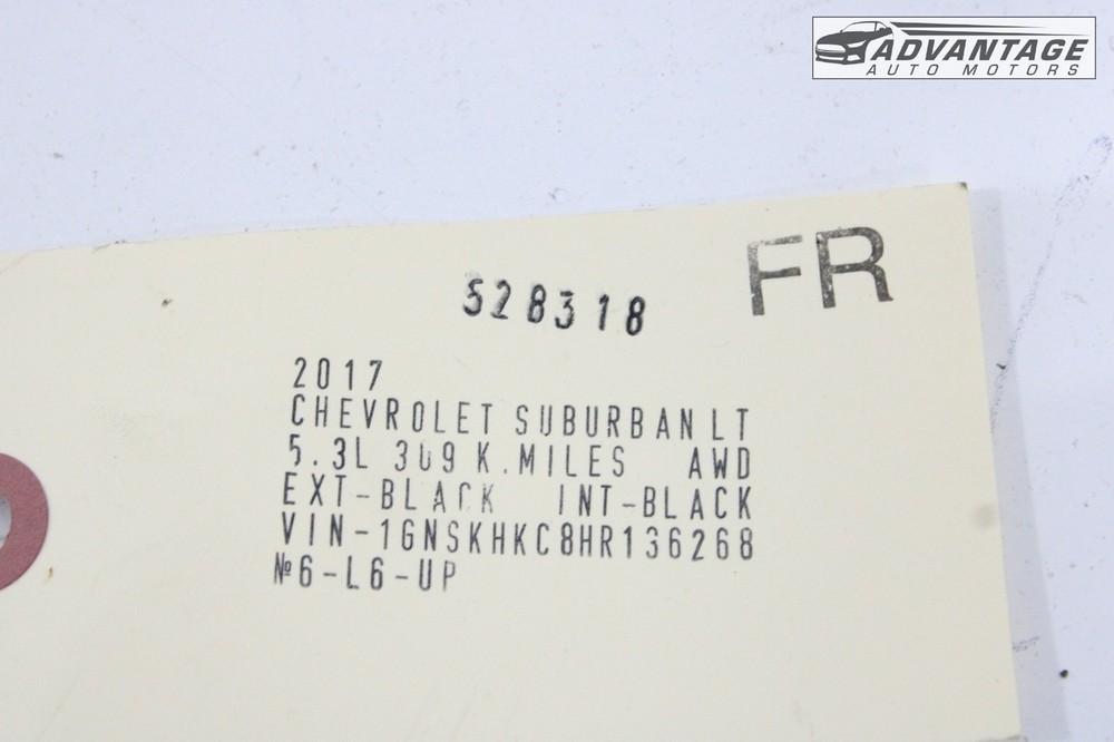 2015-2020 CHEVY SUBURBAN FRONT RIGHT SIDE DOOR HINGE LOWER & UPPER SET OEM