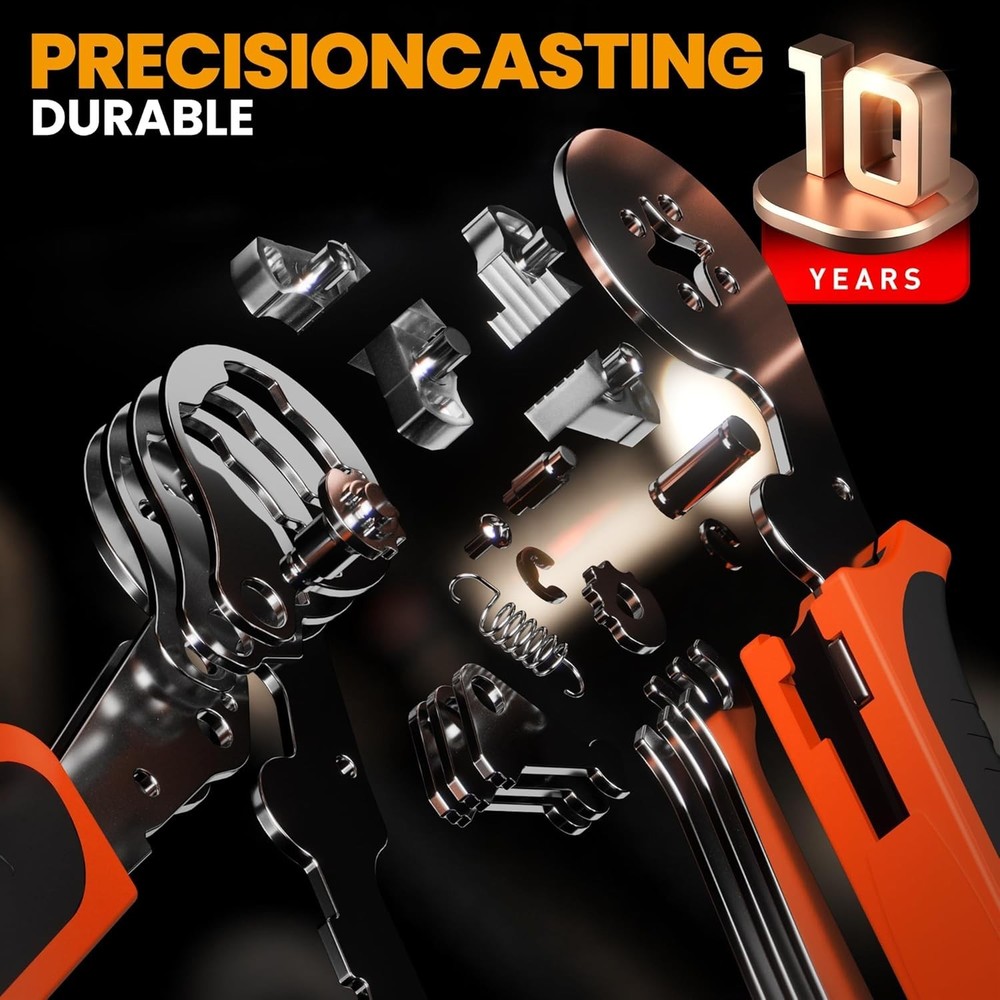 Efficient Quadrilateral Wire Crimping Pliers - 23 Sizes