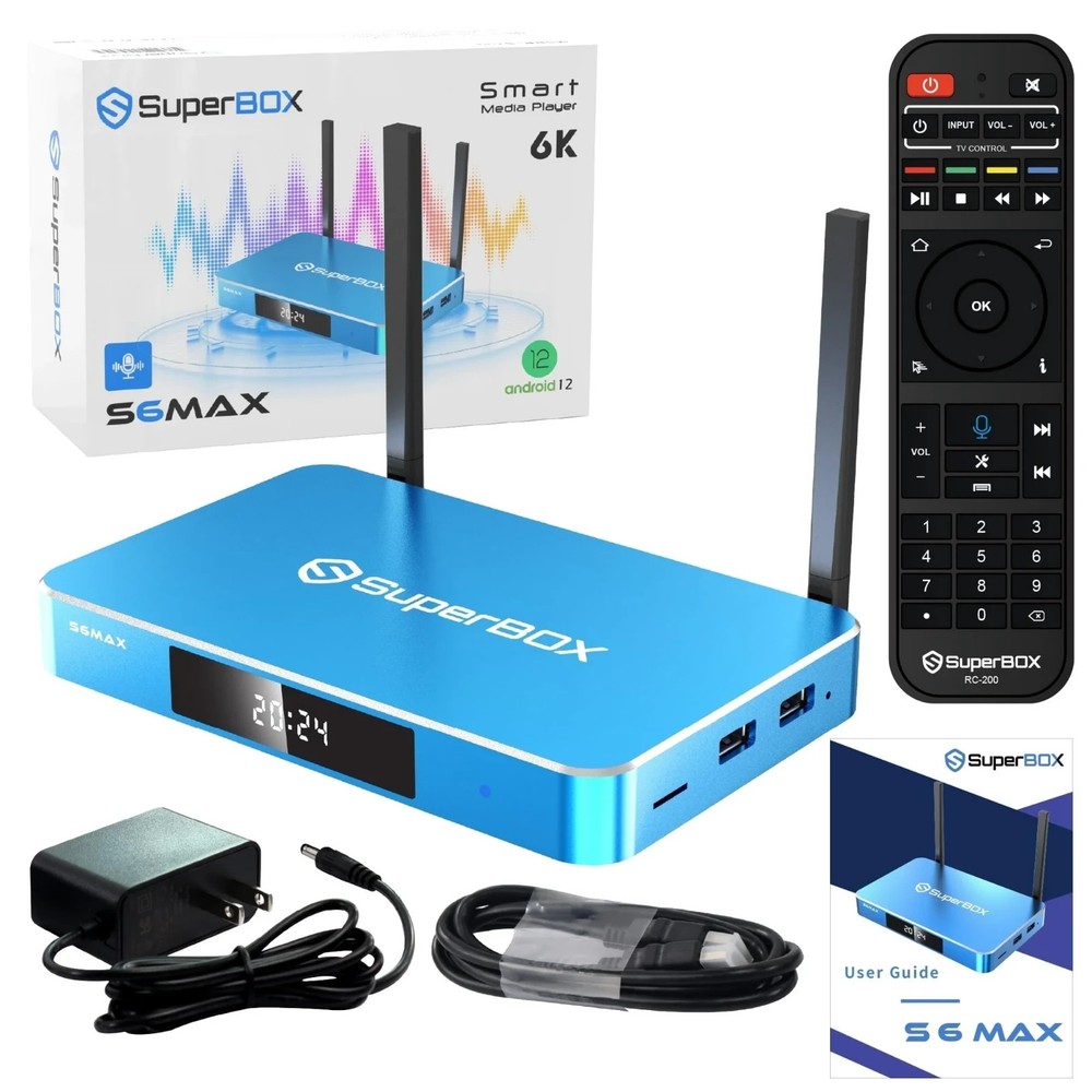 SuperBox S6 Max Ultimate Streaming Device Authorized Distributor Fast Shipping⚡️