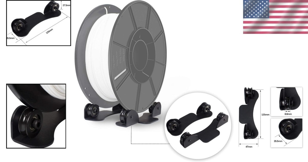 Extra Smooth 3D Printer Filament Holder Rack - Designed for Efficient Printing