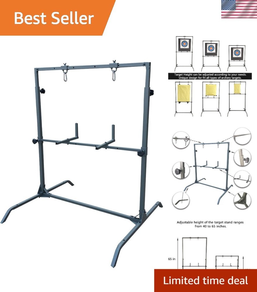 Multi-Function Archery Target Stand with Stabilizer - Ideal for Bag Targets