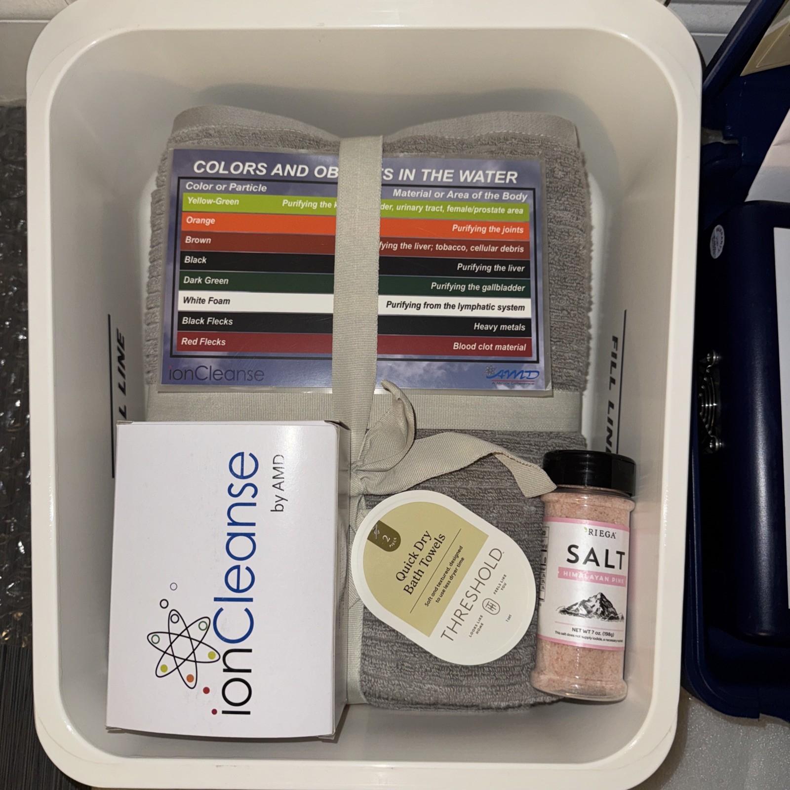 IonCleanse Premier By AMD Professional Detox Foot Bath System - Low Run Time