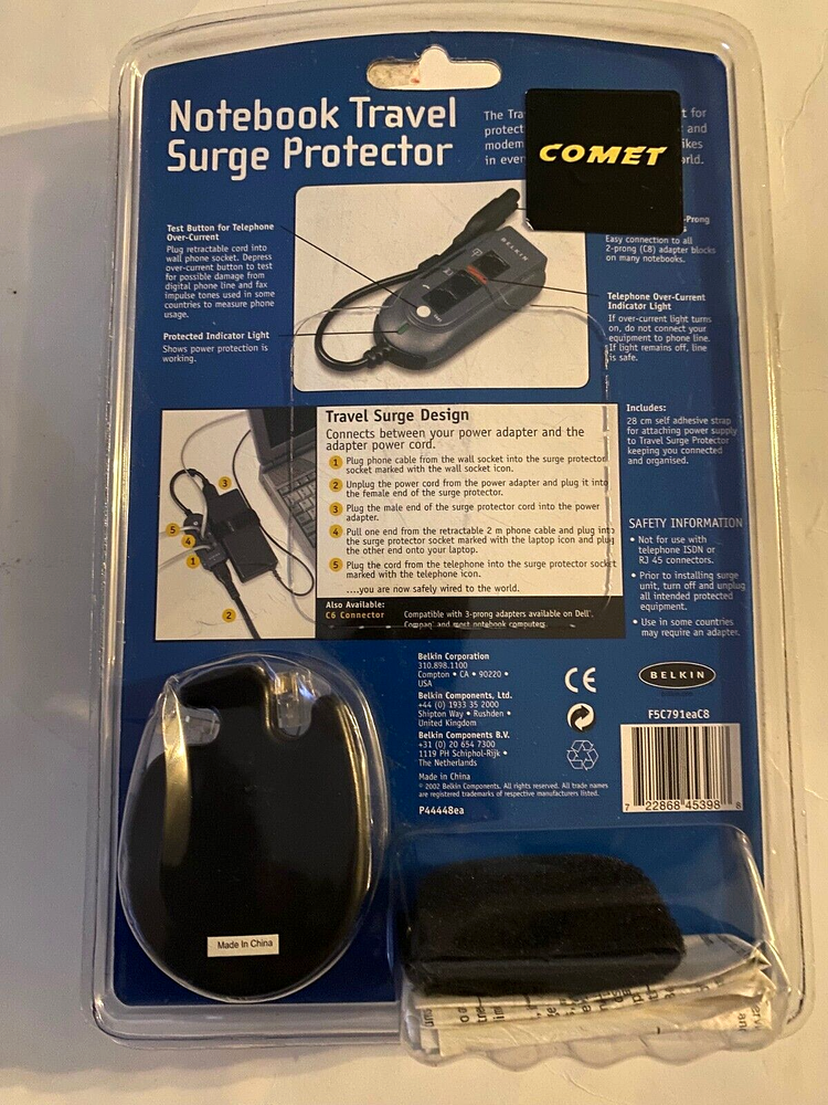 **NEW**Belkin Notebook Travel Surge Protector