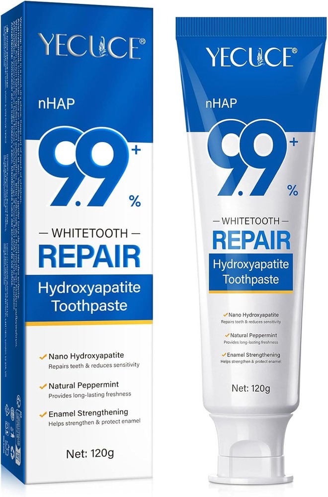 9.9% Hydroxyapatite Toothpaste, (Fluoride Free) Nano Hydroxyapatite Toothpaste f