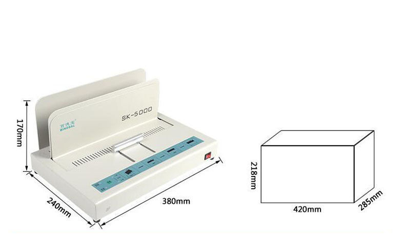 SK5000 Small Tender Financial A4 Contract Documents Hot Melt Binding Machine