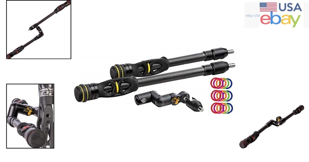 Noise-Reducing Bow Stabilizer with Quick Connect System and Two Weights Included