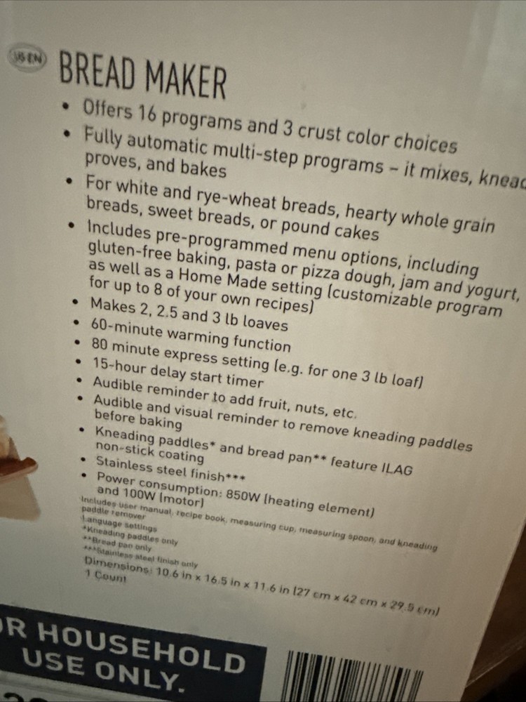 SilverCrest SBB 850 D2 Large Bread Maker in White 16 Programs Tested See Video