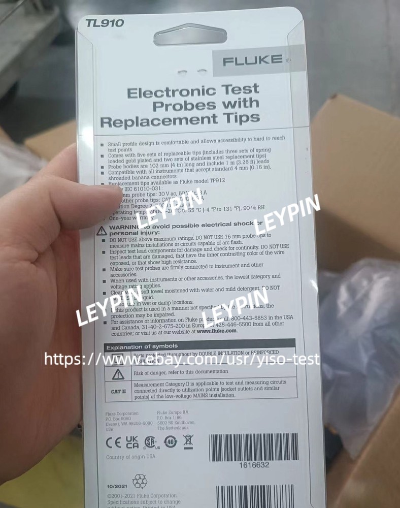 Fuke TL910 TL910 Electrical Test Probe Set Original Authentic Free Shipping$