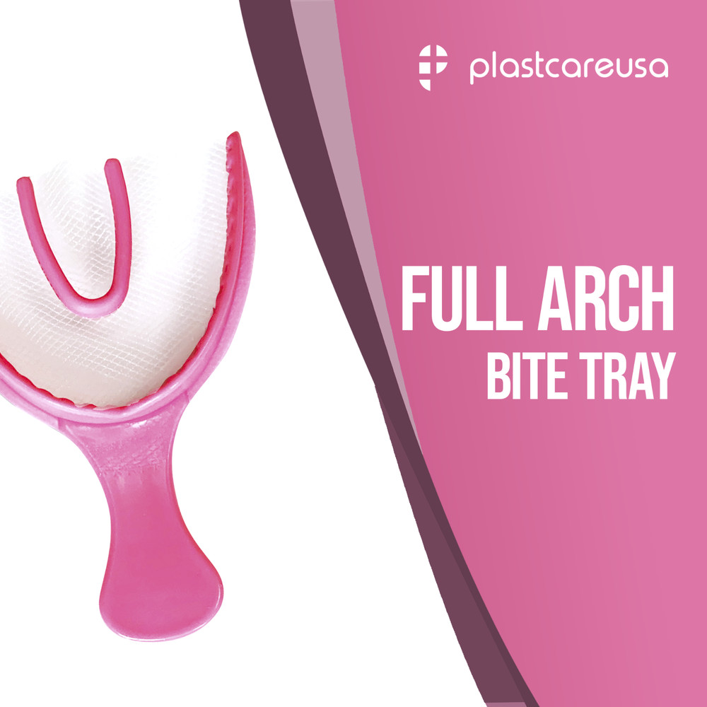 600 Full Arch Bulk Dental Bite Registration Impression Triple Trays Mold Teeth