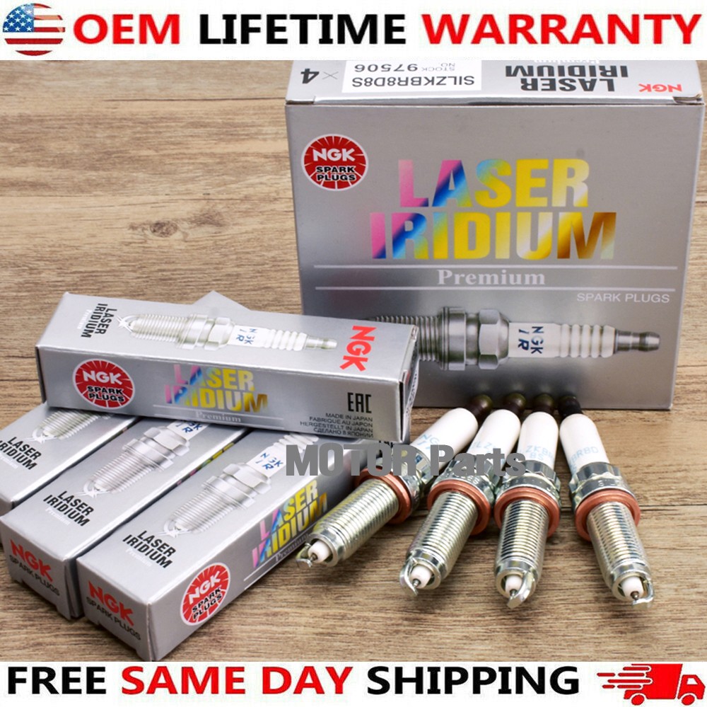 NEW 4PCS NGK Laser Iridium Spark Plugs For BMW 12120039664 97506 SILZKBR8D8S US