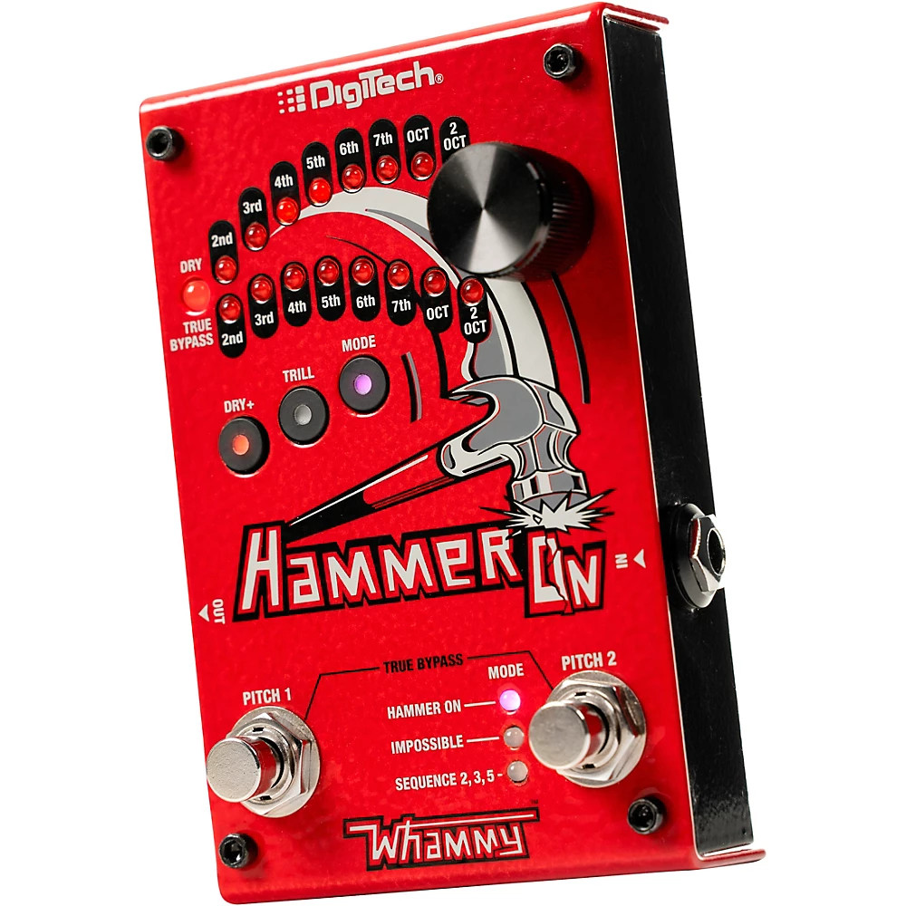 DigiTech HammerOn Pitch Octave Effects Pedal Red