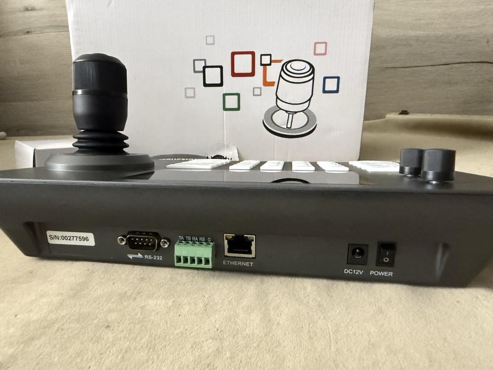 PTZ Camera Controller POE Network 4D Joystick Decoding Keyboard - 5” LCD Display