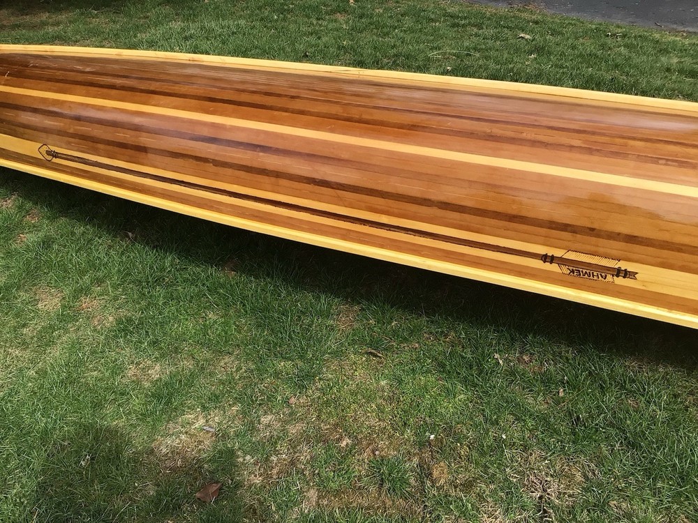 16 Foot Hand Built Cedar Strip Canoe