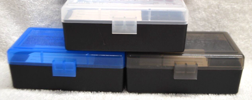 3 x BERRY'S PLASTIC AMMO BOX, 50 Rounds Each 357/38 - RANGE COMBO PACK