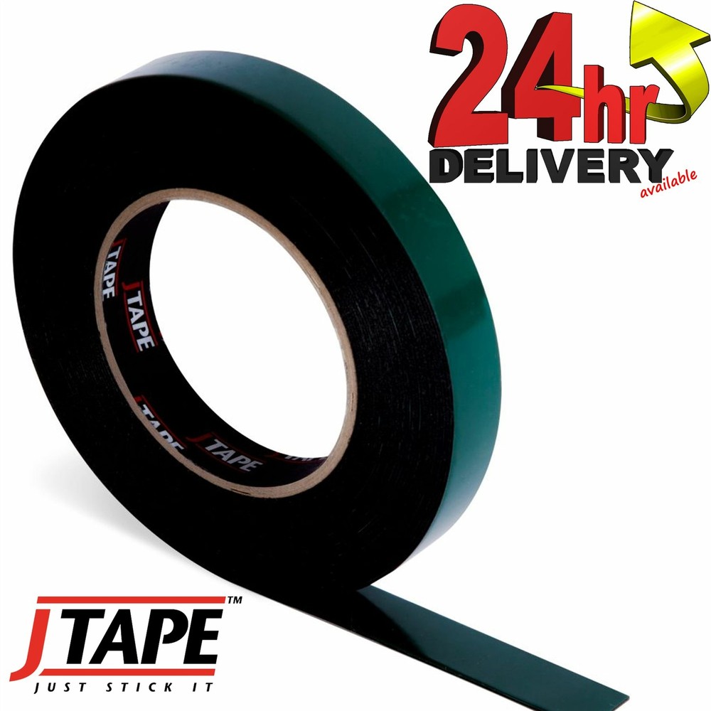 JTape 19mm x 10m Double Sided Mounting Tape Panel Trim Adhiesive Roll
