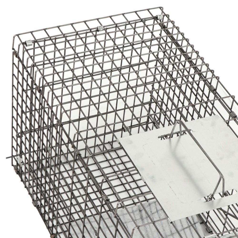 Live Animal Cage Trap 32" X 12.5" X 12" Humane Rodent Raccoon Cage w/Iron Door