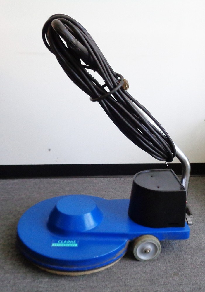 20" CLARKE HIGH SPEED FLOOR BUFFER, REMOVABLE HANDLE, USED