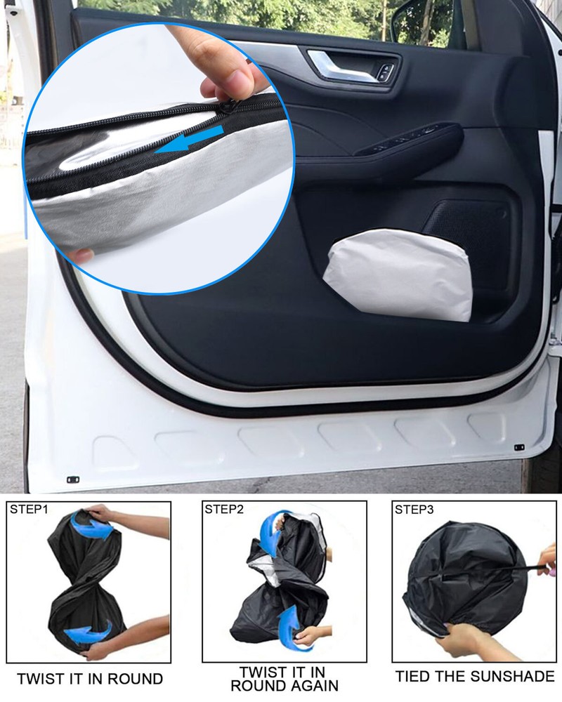 Windshield Sun Shade For Ford Escape 2020-2025 Foldable Blocks UV Rays Protector
