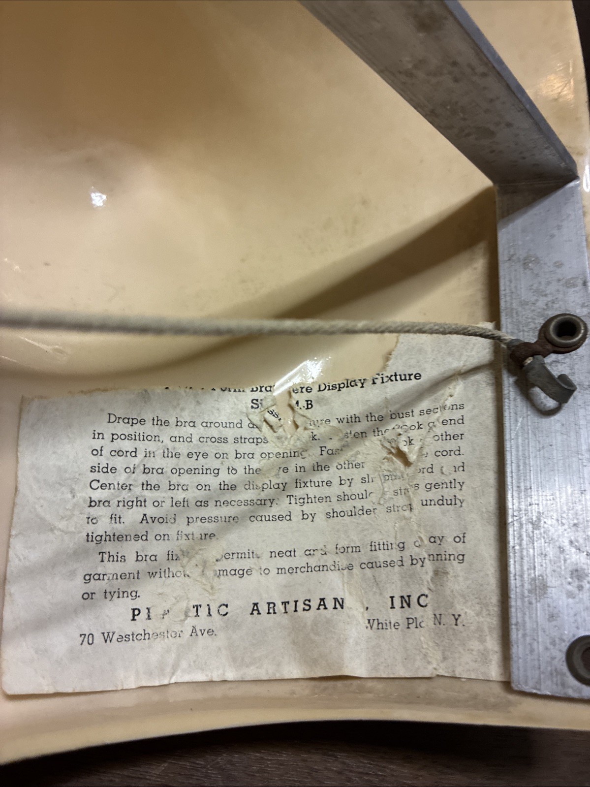 VTG 50s EXQUISITE FORM BULLET BRA BRASSIERS DISPLAY BUST STORE COUNTER MANNEQUIN