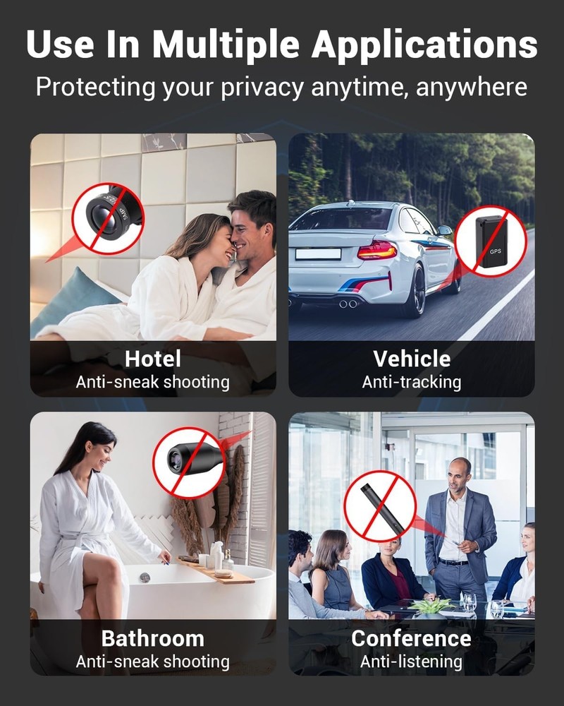 Hidden Camera Detectors, Anti Spy Camera Finder, GPS Tracker Detector, Hidden De