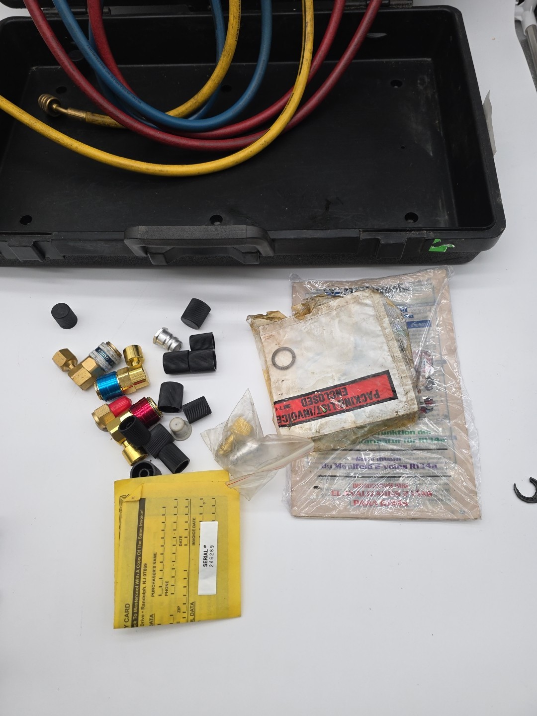 Mastercool 89661-AYF - R1234yf, R134a Aluminum Manifold 2 1/2-Inch Gauge Set -