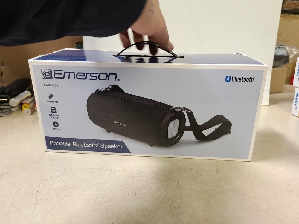 Emerson Bluetooth Speaker EAS-300 USB Input Memory Card Aux in