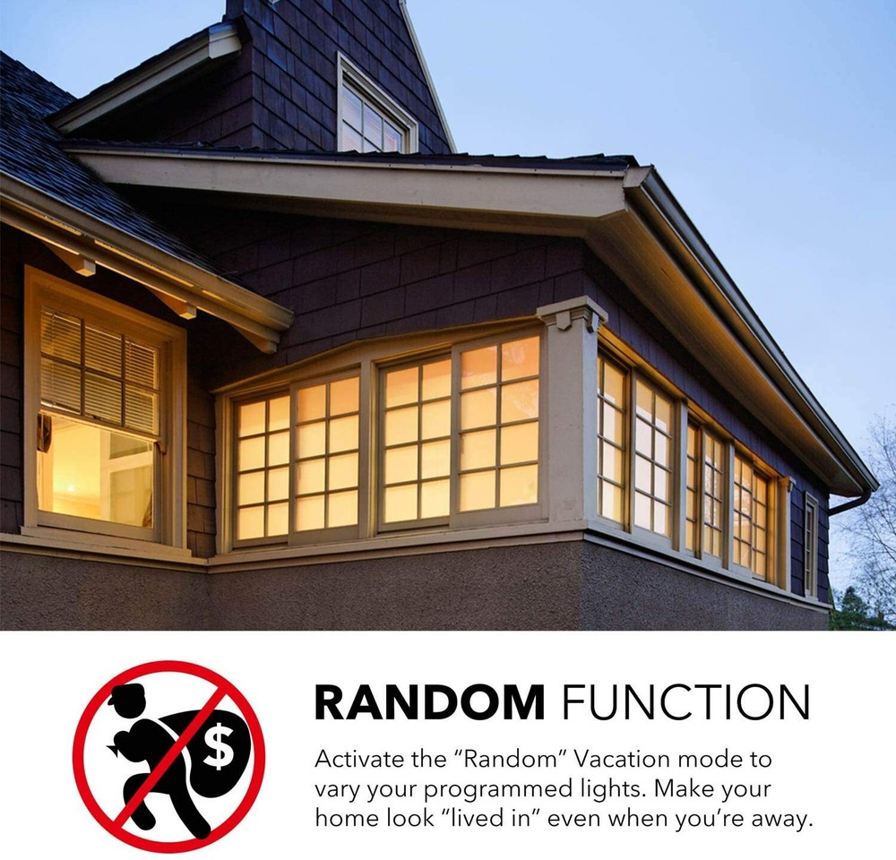 BN-LINK 7 Day Heavy Duty Digital Programmable Dual Outlet Timer - 2