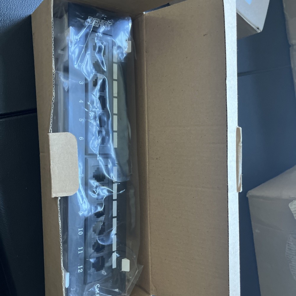 Dshot 12 Port UTP 10 inch Cat6 Network Wall Mount Surface Patch Panel Board