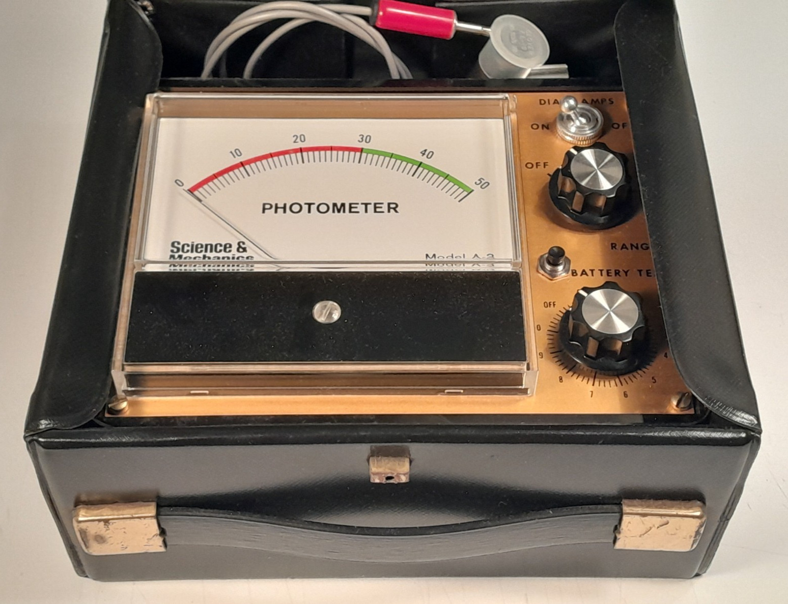 Vintage Science & Mechanics Photometer Model A-3 Analogic with Sensor Darkroom
