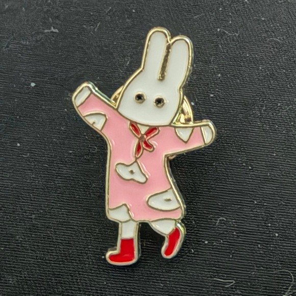 Dancing Bunny Enamel Pin