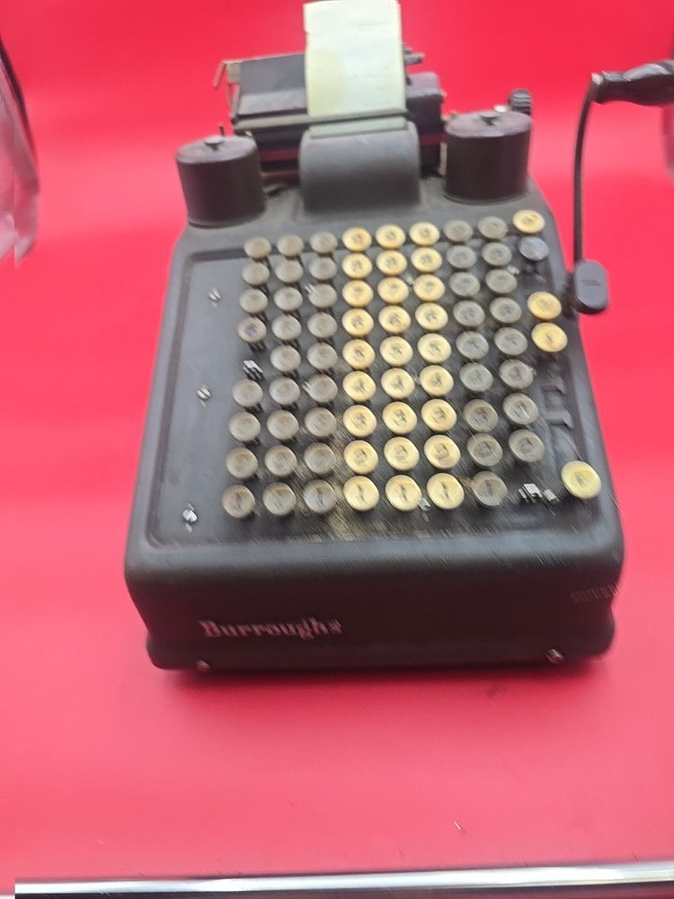 Historically Significant Antique Burroughs Adding Machine - Missing One Button
