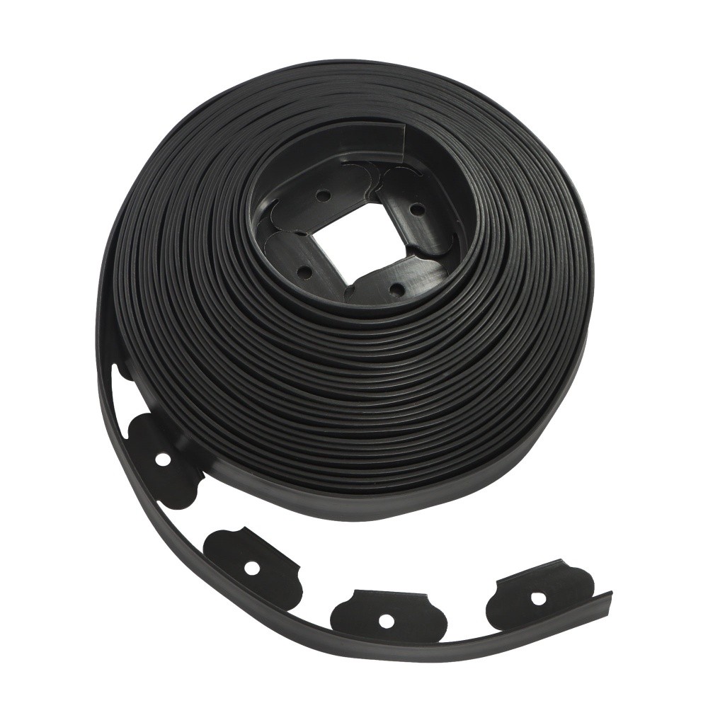 Landscape L-shaped Lawn Garden Edging Kit 60FT Flexible Border Paver & 24 Stakes