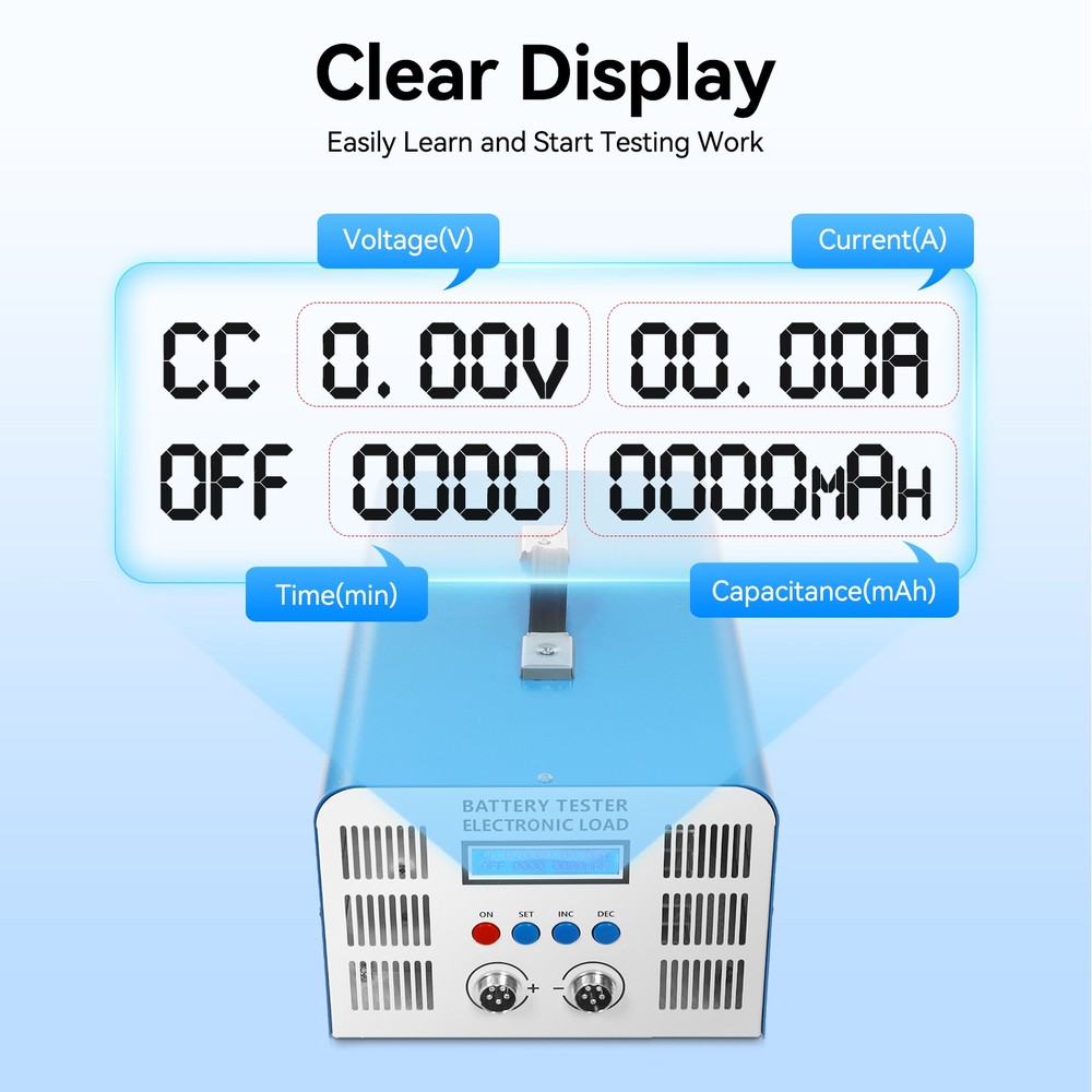 Ebc-a40l High Current Lithium Battery Capacity Tester 200W Charge & Discharge