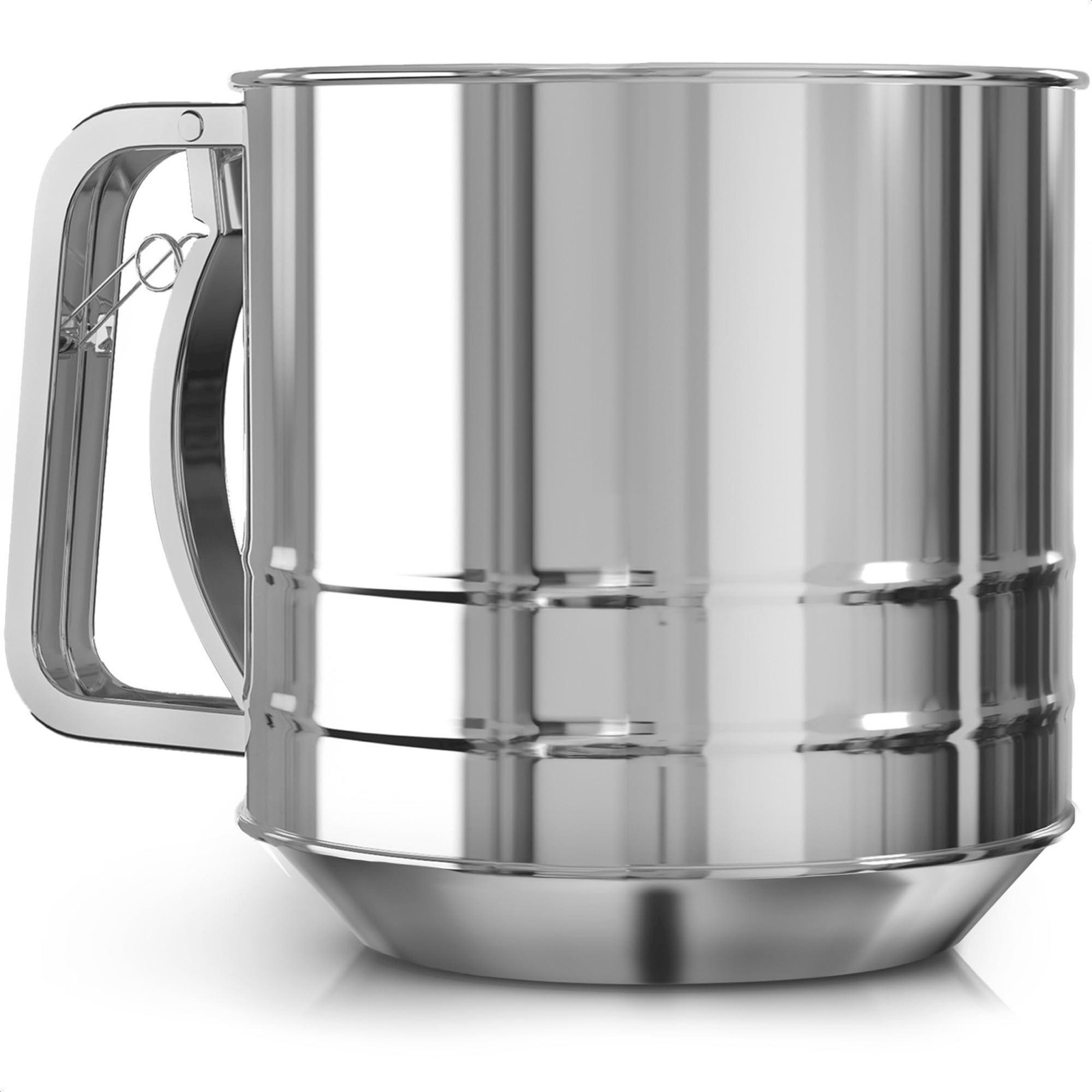 5 Cup Flour Sifter for Baking – Large Capacity Flour Sifter Stainless Steel